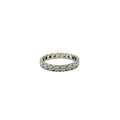 BI54. Moderno anello in oro bianco con diamante