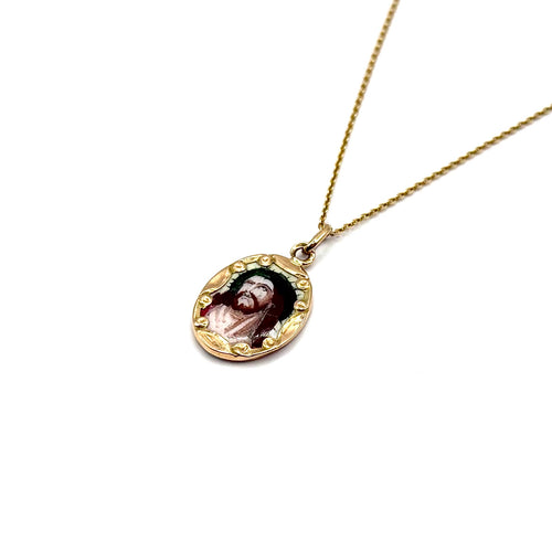 0278. Ciondolo Smaltato Ecce Homo