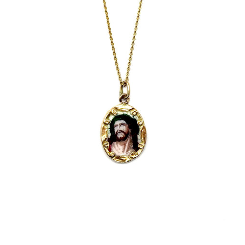 0278. Ciondolo Smaltato Ecce Homo