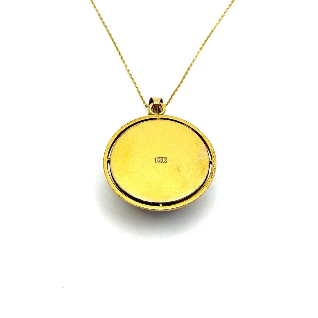 SF644. Zlatý přívěsek Art Deco s tygřím okem