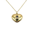 SF621. Pendentif Ancien en Or avec Diamant et Saphir