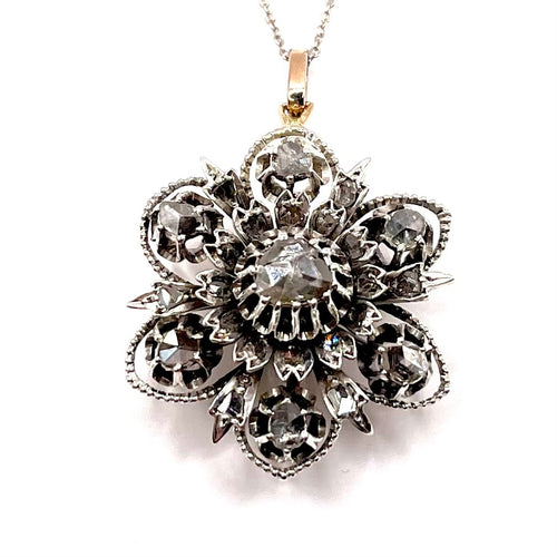1225. Antikes Medaillon mit Diamanten