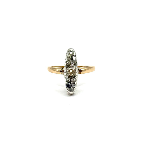 1014. Art-Deco-Ring mit Diamanten