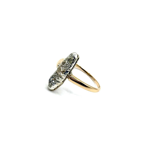 1014. Art-Deco-Ring mit Diamanten
