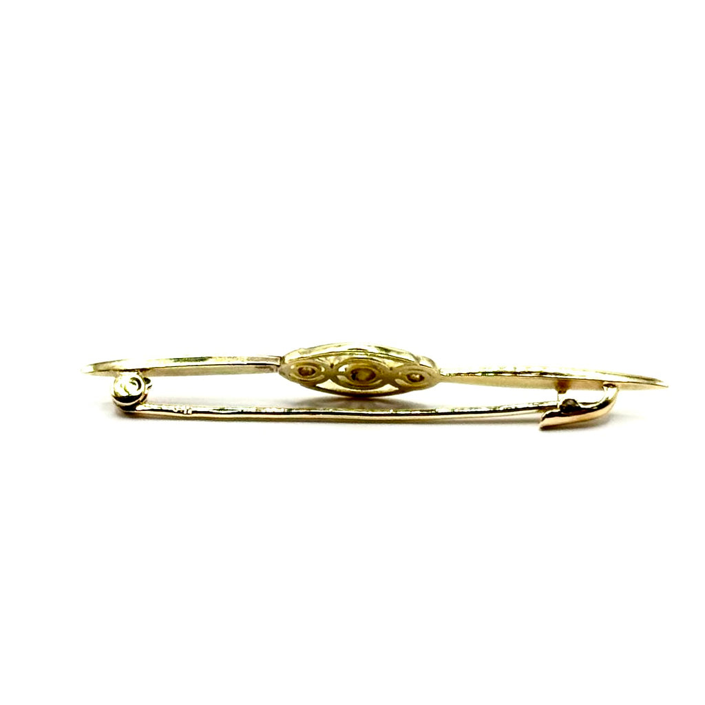 SF696. Art Deco Arany Bross Gyémánttal