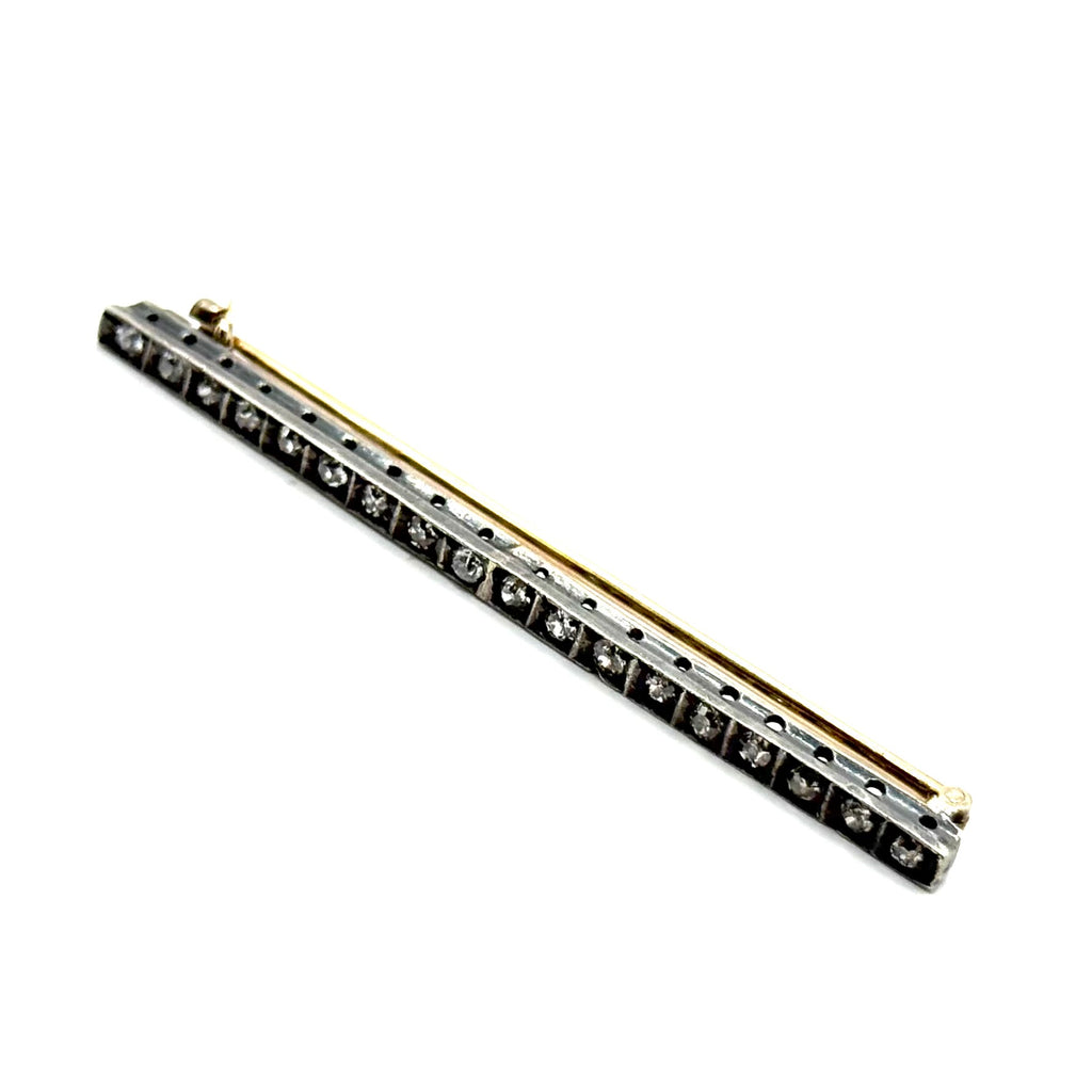 SF704. Art Deco Arany Bross Gyémánttal