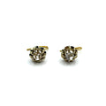R354. Boucles d'oreilles Art Déco en or avec diamant.