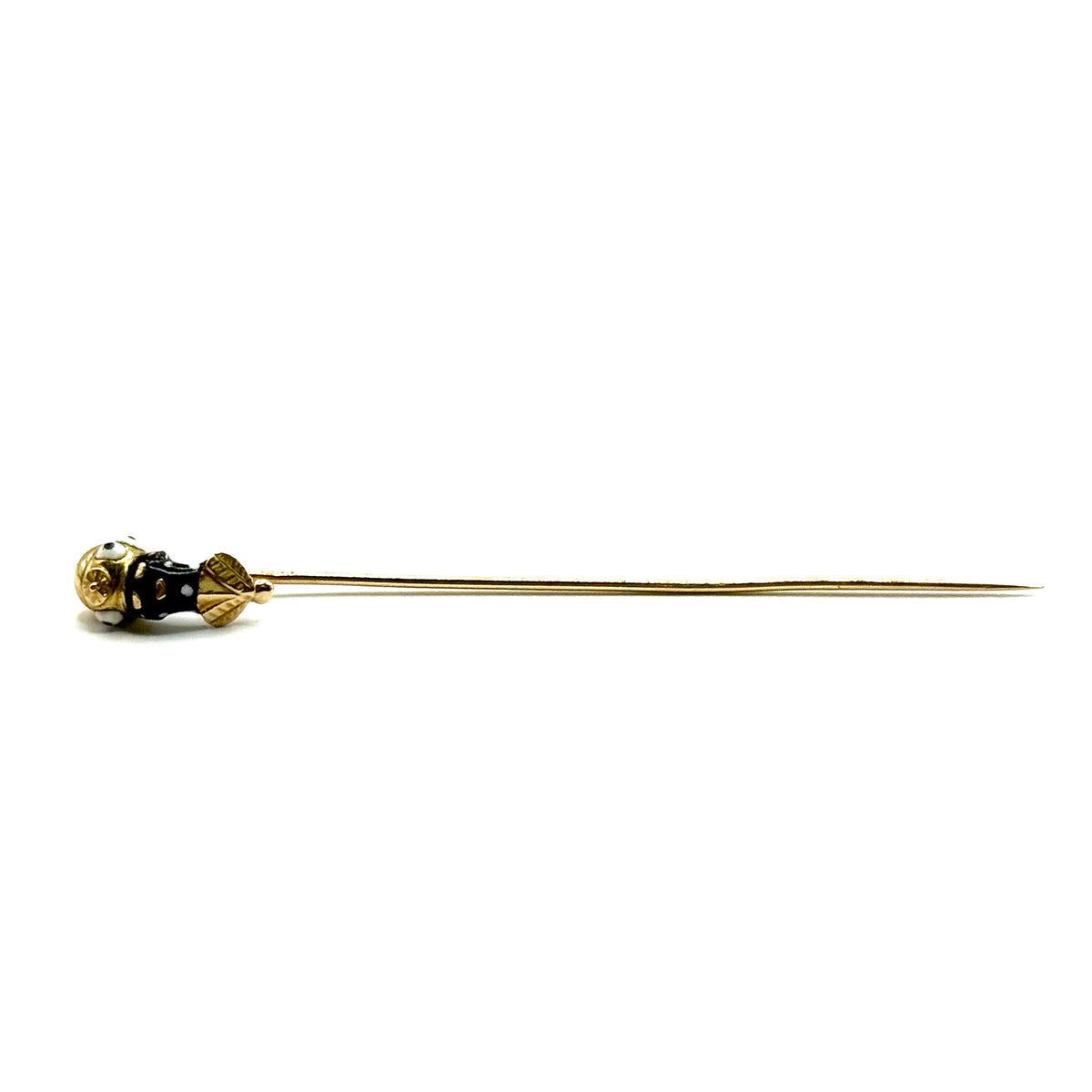 SF675. Antica spilla in oro smaltato.