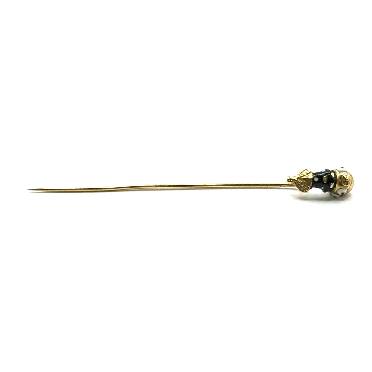 SF675. Antica spilla in oro smaltato.