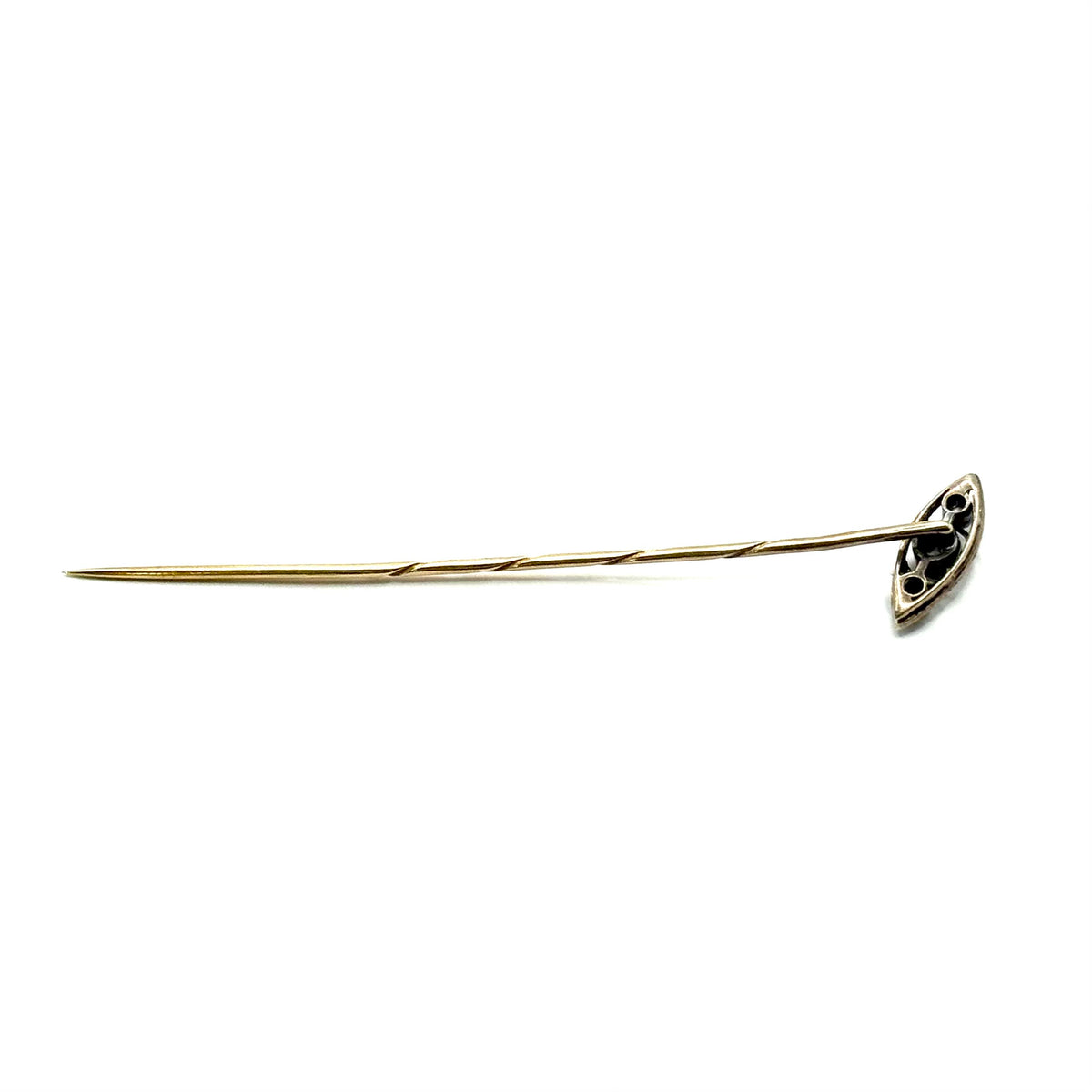 SF680. Spilla in oro Art Déco con diamante.