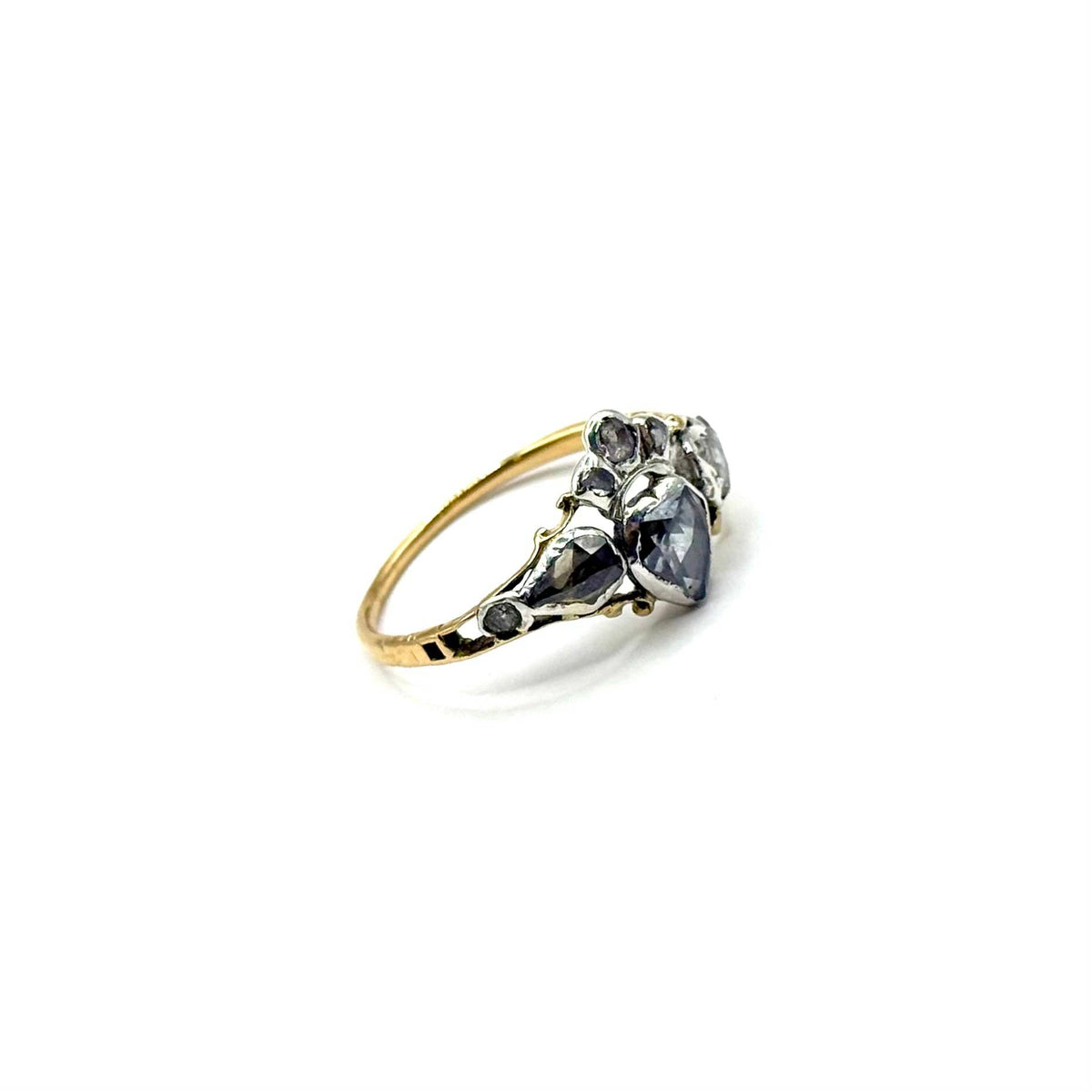 5036. Bague en Or Victorienne avec Diamant