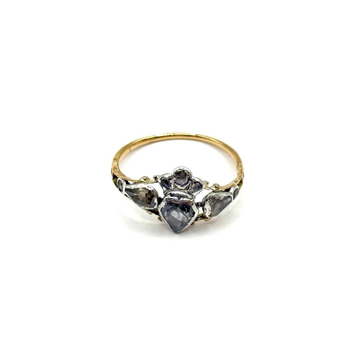 5036. Bague en Or Victorienne avec Diamant