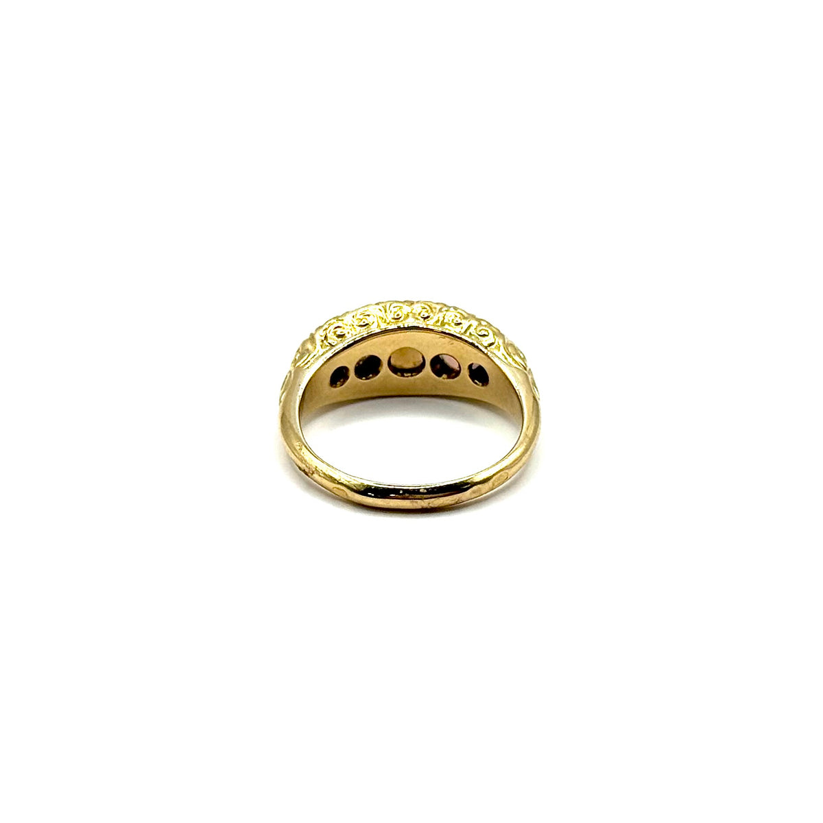1467. Vintage Goldring mit Edelopalen