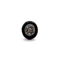 4468. Art Deco Ring with Diamonds and Black Enamel