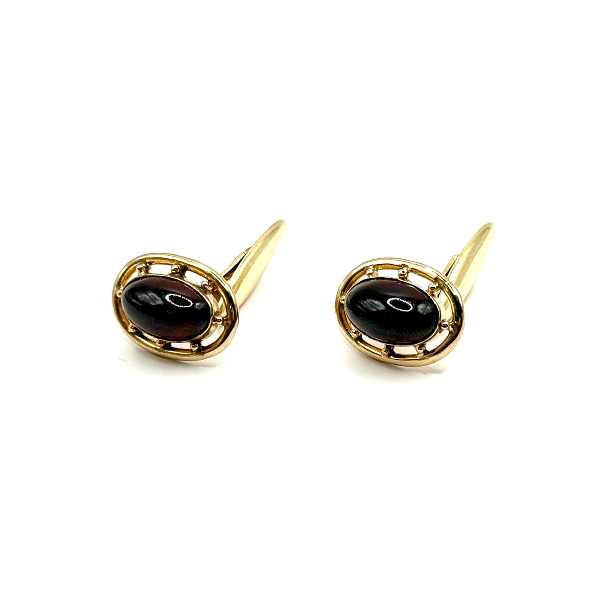 SF515. Vintage Manschettenknöpfe aus Gold mit Granat