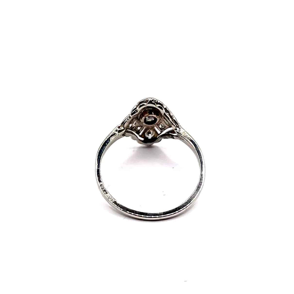 0293. Art Deco prsten s diamanty