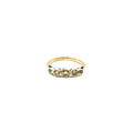 5203. Anello Art Déco in oro con diamanti.