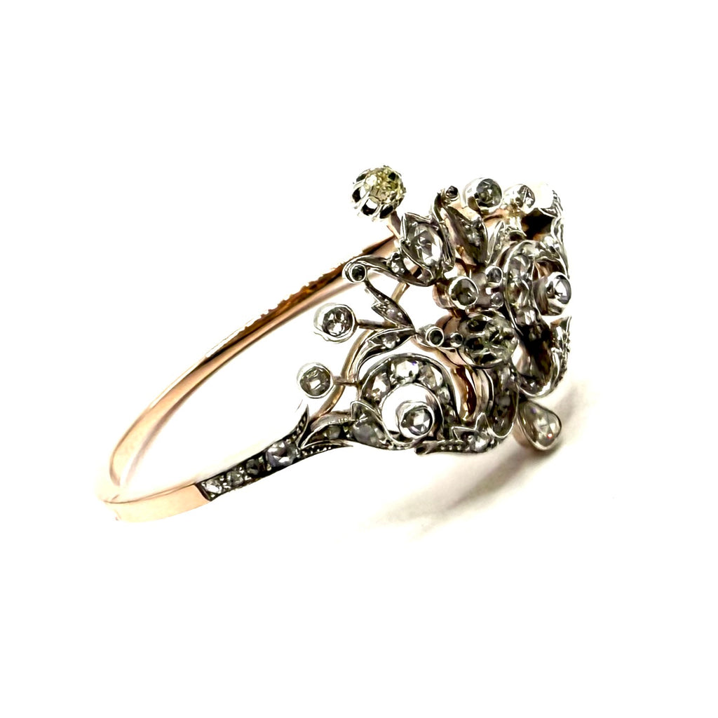 5233. Bransoleta tiara w stylu art déco z diamentami.