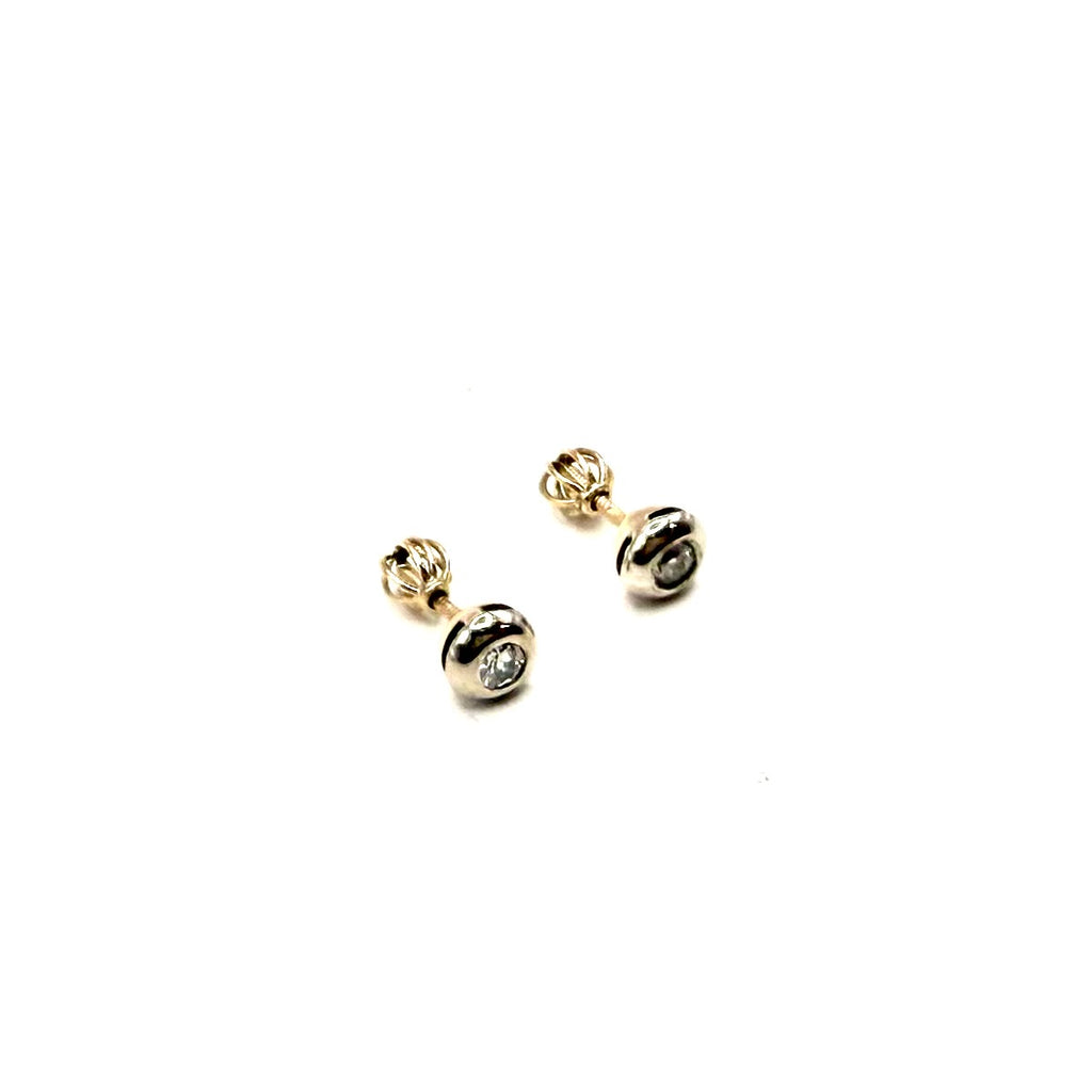 5209. Art deco náušnice Button.